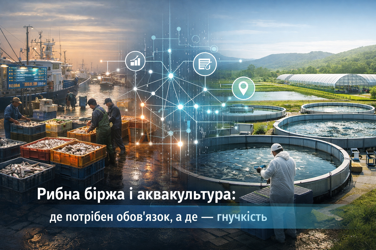 Рибний ринок, мережі та аквакультура